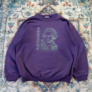 Vintage Beethoven Composer Crewneck Large